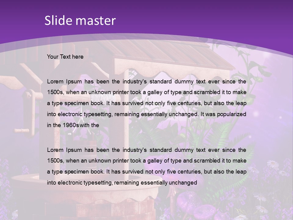 Papro Drewniany Fantasy PowerPoint Template