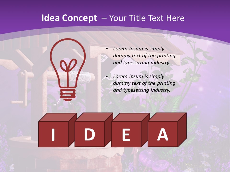 Papro Drewniany Fantasy PowerPoint Template