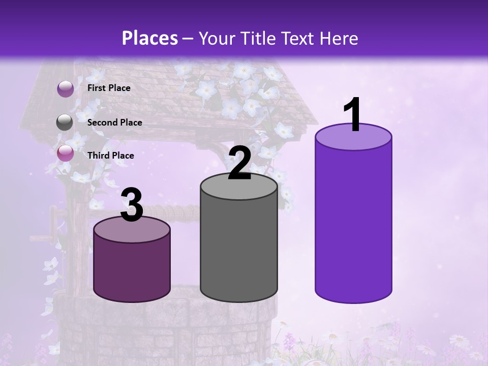 Magiczny Fioletowy Stary PowerPoint Template