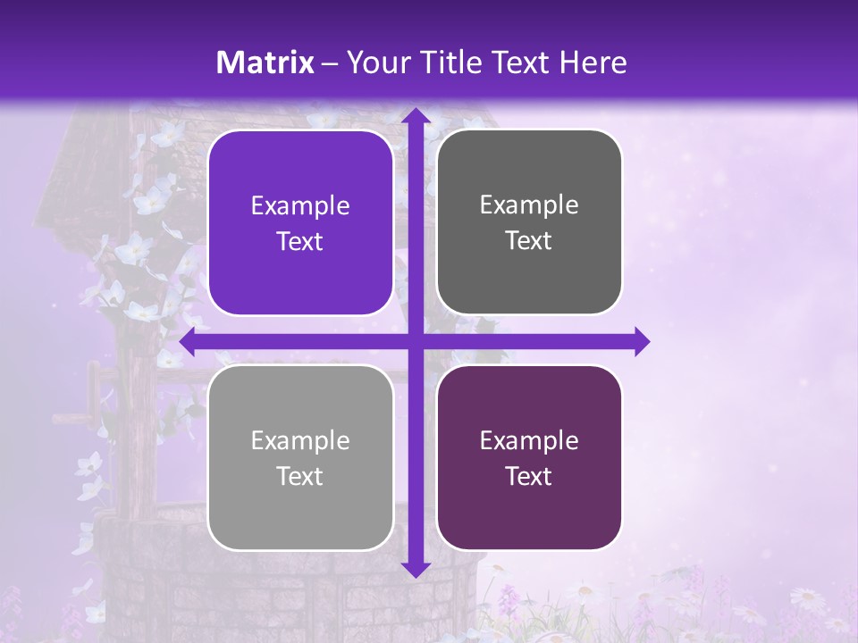 Magiczny Fioletowy Stary PowerPoint Template