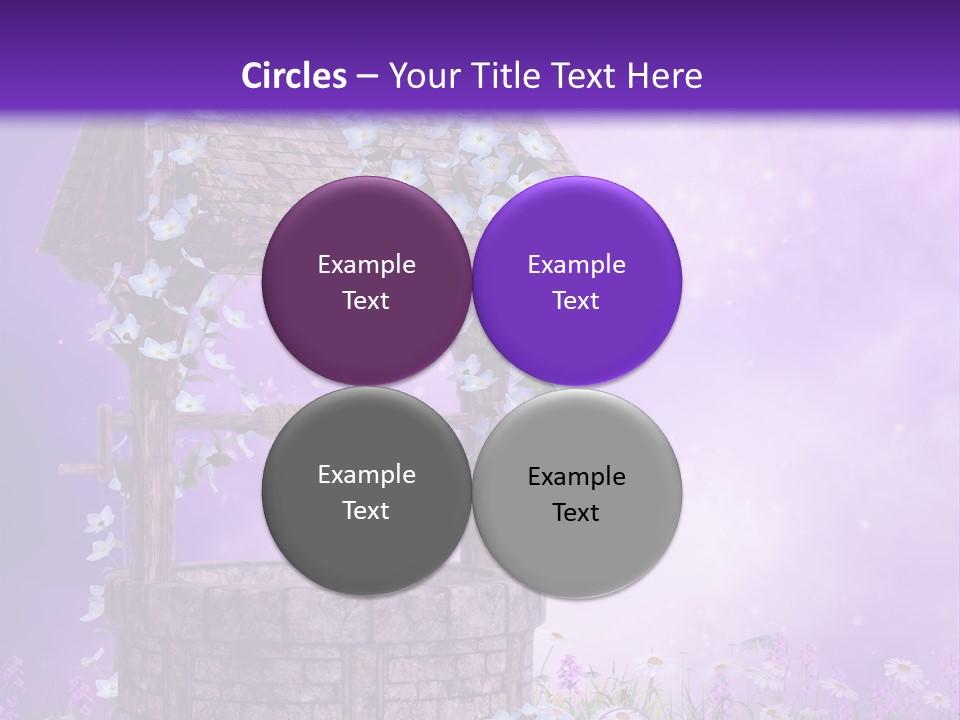 Magiczny Fioletowy Stary PowerPoint Template