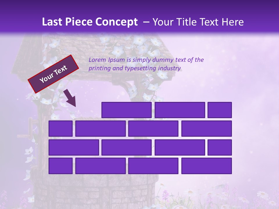 Magiczny Fioletowy Stary PowerPoint Template