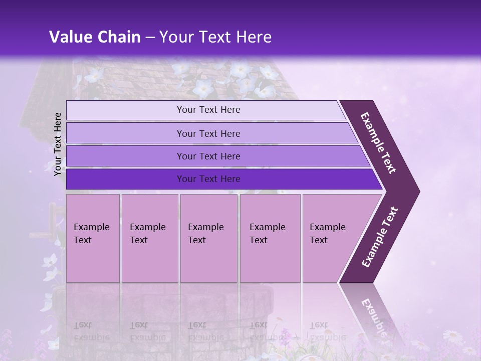 Magiczny Fioletowy Stary PowerPoint Template