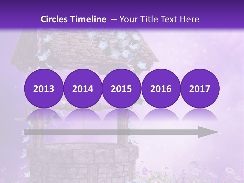 Magiczny Fioletowy Stary PowerPoint Template