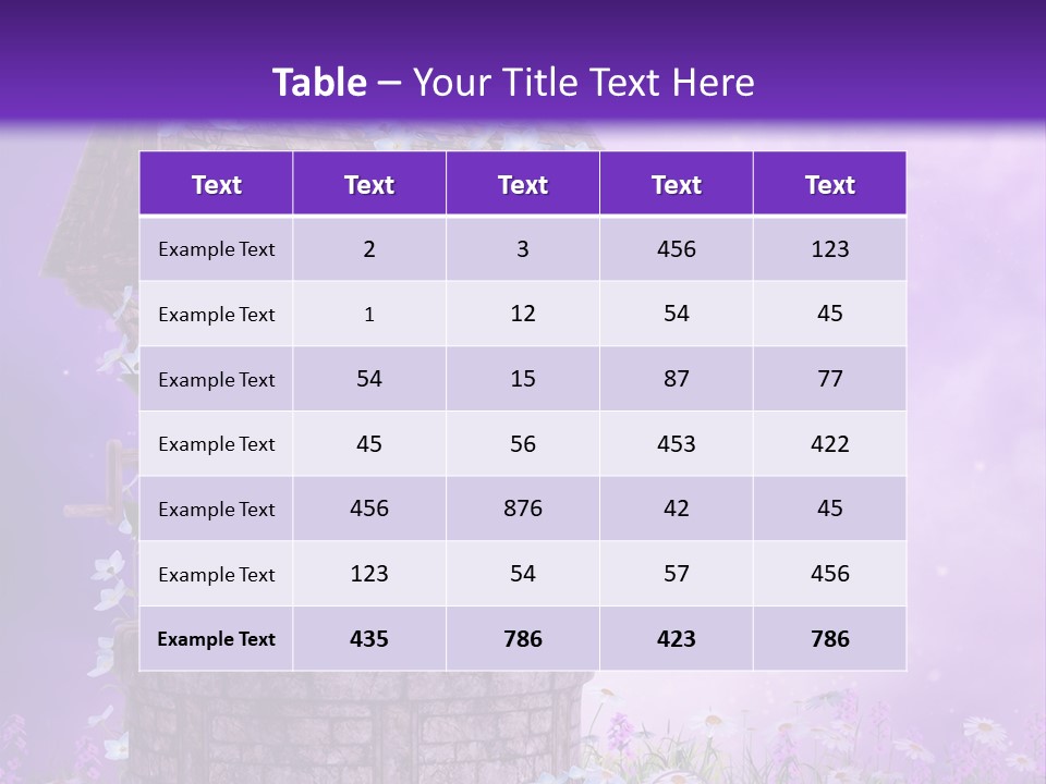 Magiczny Fioletowy Stary PowerPoint Template