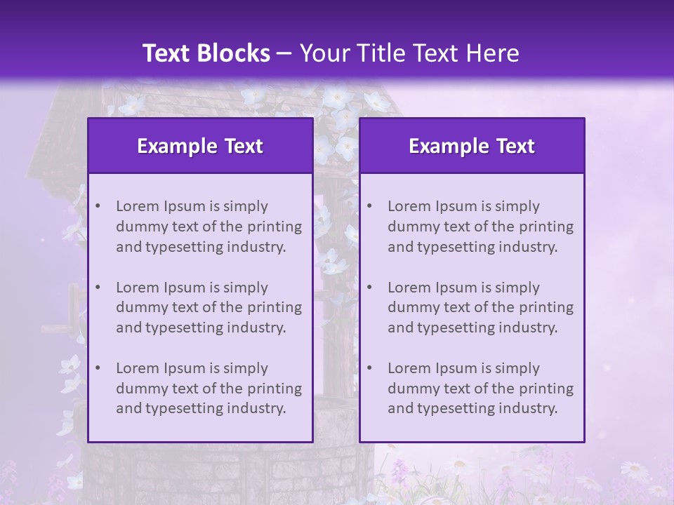 Magiczny Fioletowy Stary PowerPoint Template