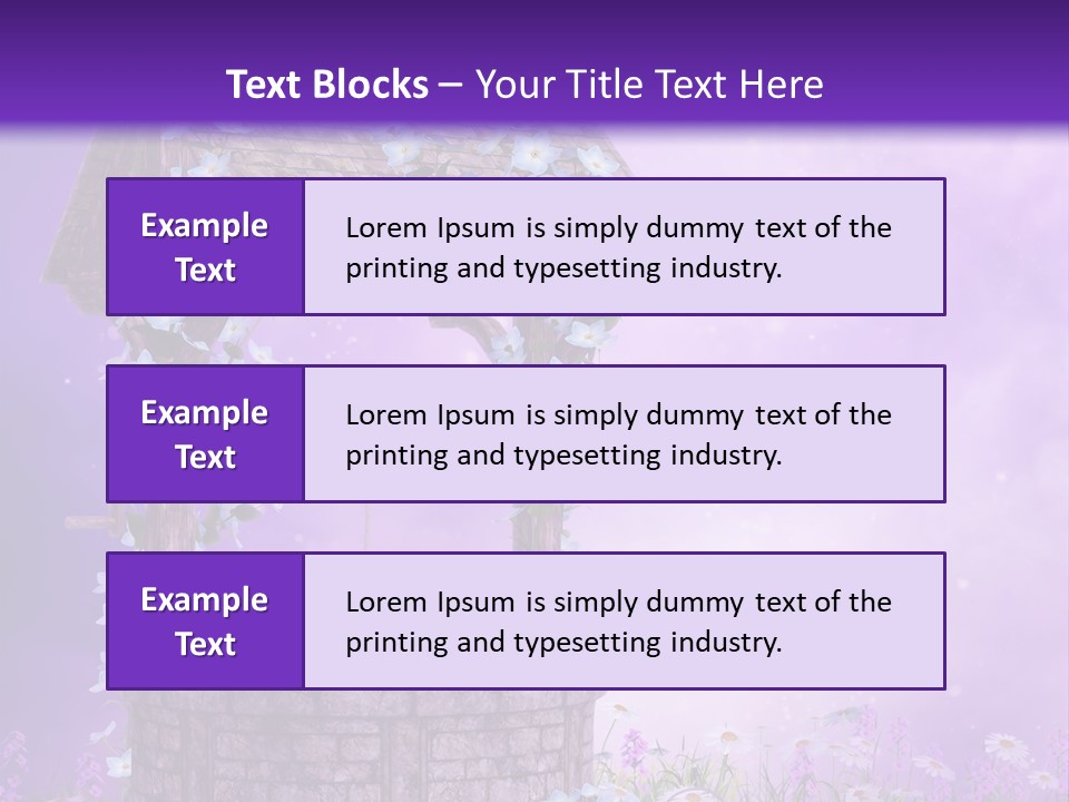 Magiczny Fioletowy Stary PowerPoint Template