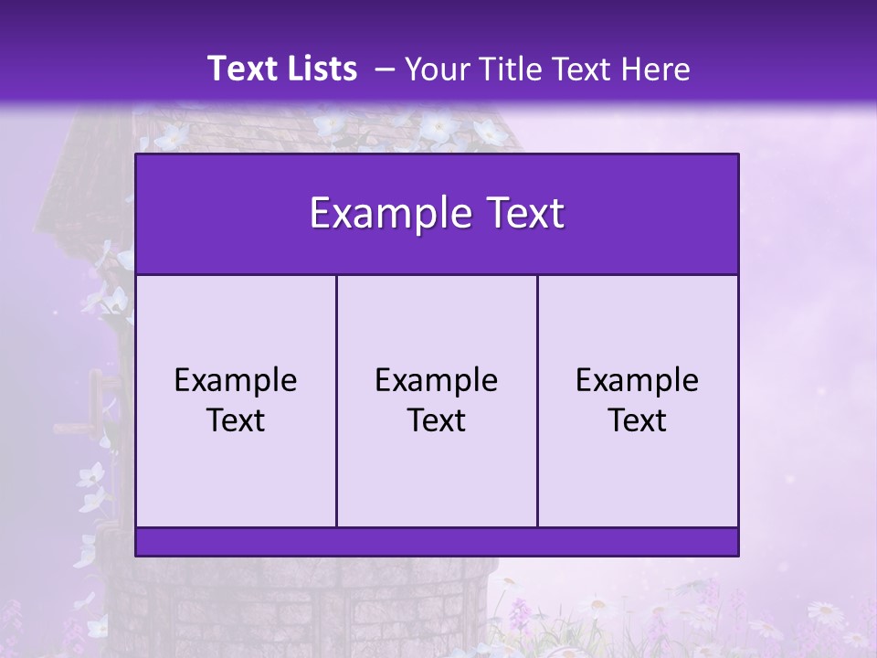 Magiczny Fioletowy Stary PowerPoint Template