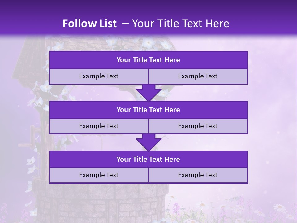 Magiczny Fioletowy Stary PowerPoint Template