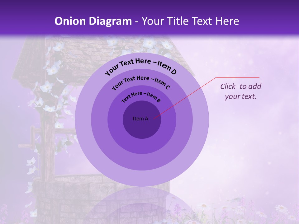 Magiczny Fioletowy Stary PowerPoint Template