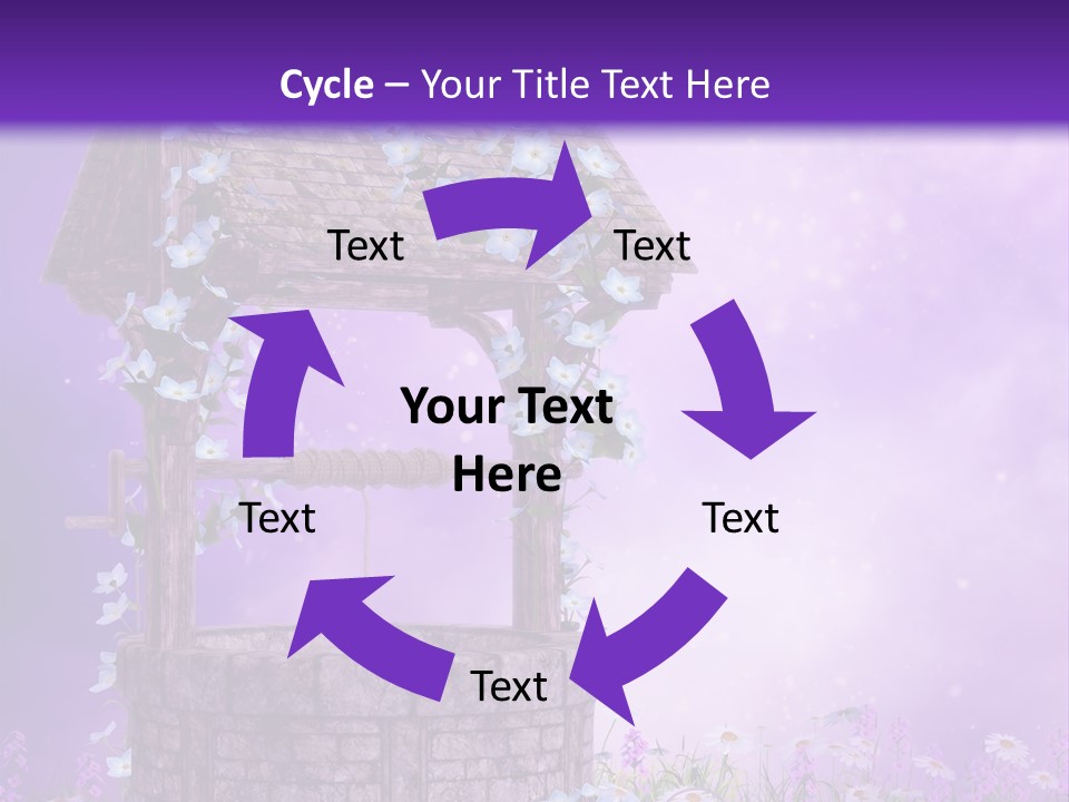 Magiczny Fioletowy Stary PowerPoint Template