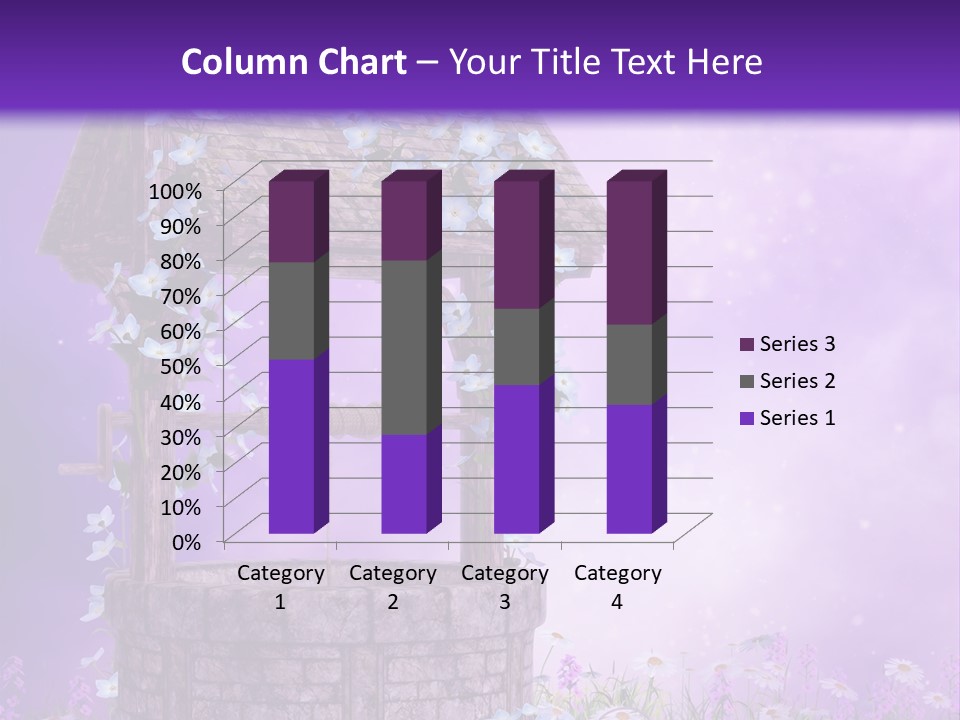 Magiczny Fioletowy Stary PowerPoint Template