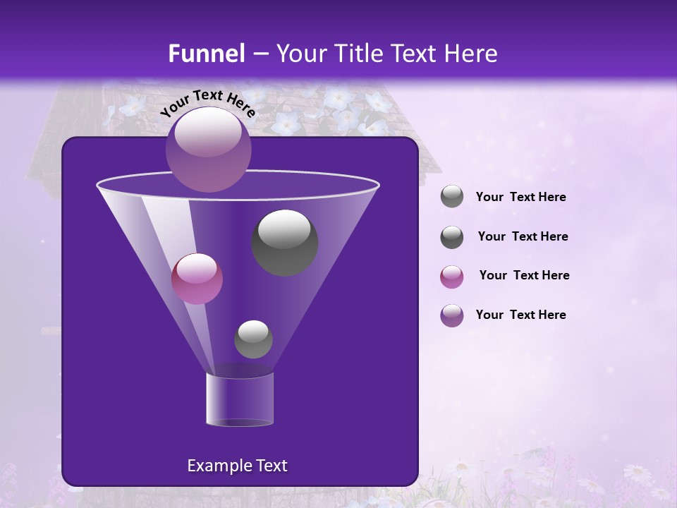 Magiczny Fioletowy Stary PowerPoint Template