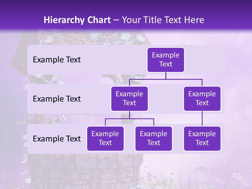 Magiczny Fioletowy Stary PowerPoint Template