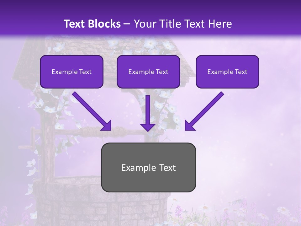 Magiczny Fioletowy Stary PowerPoint Template