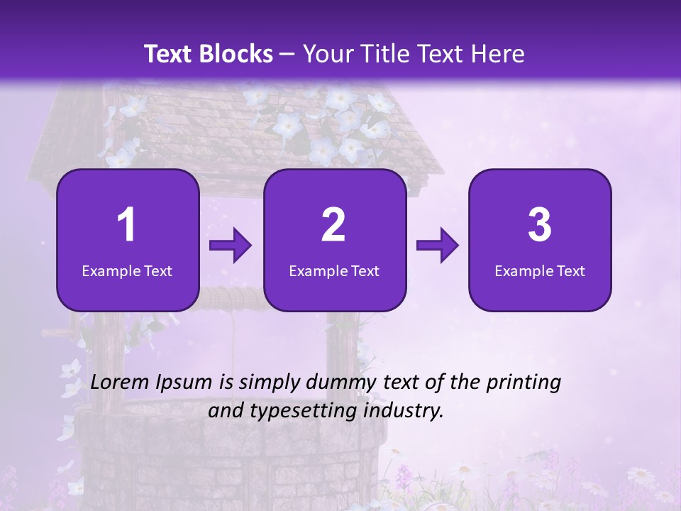 Magiczny Fioletowy Stary PowerPoint Template