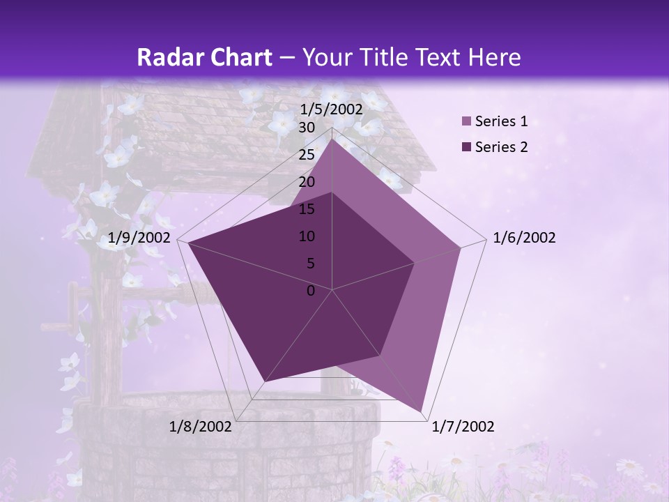 Magiczny Fioletowy Stary PowerPoint Template