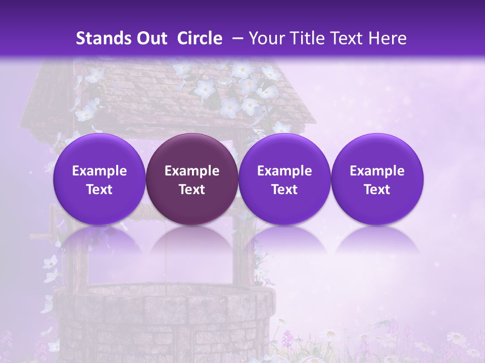 Magiczny Fioletowy Stary PowerPoint Template