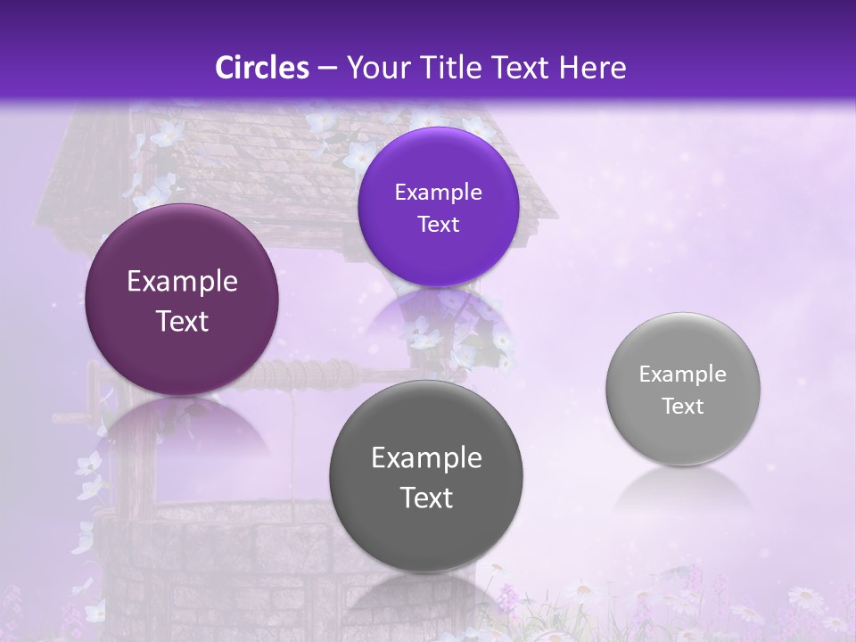 Magiczny Fioletowy Stary PowerPoint Template