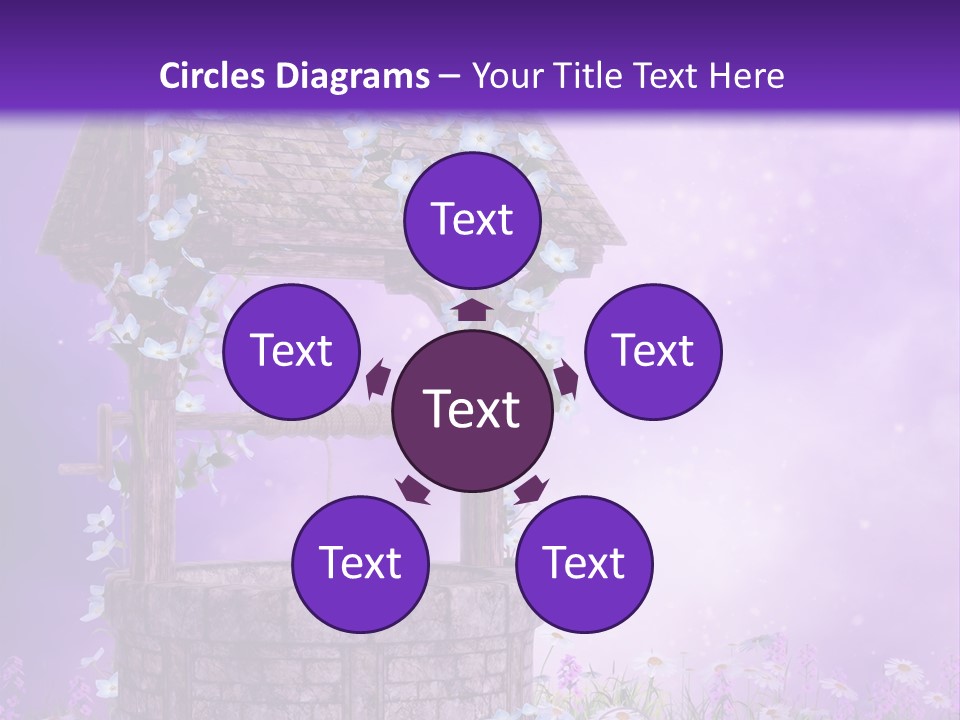 Magiczny Fioletowy Stary PowerPoint Template