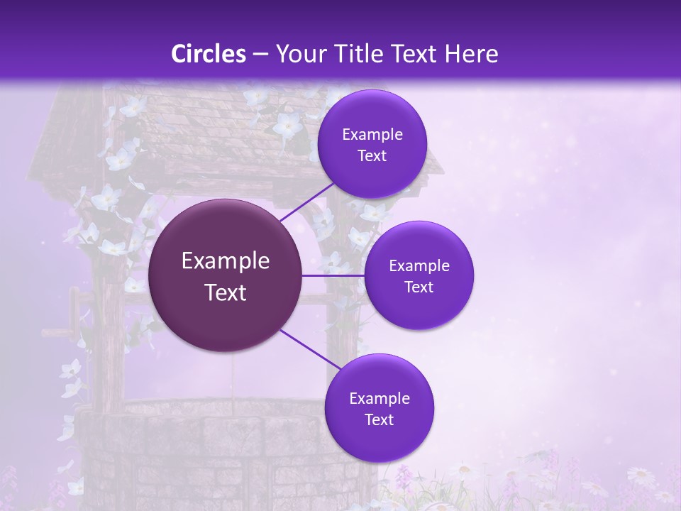 Magiczny Fioletowy Stary PowerPoint Template