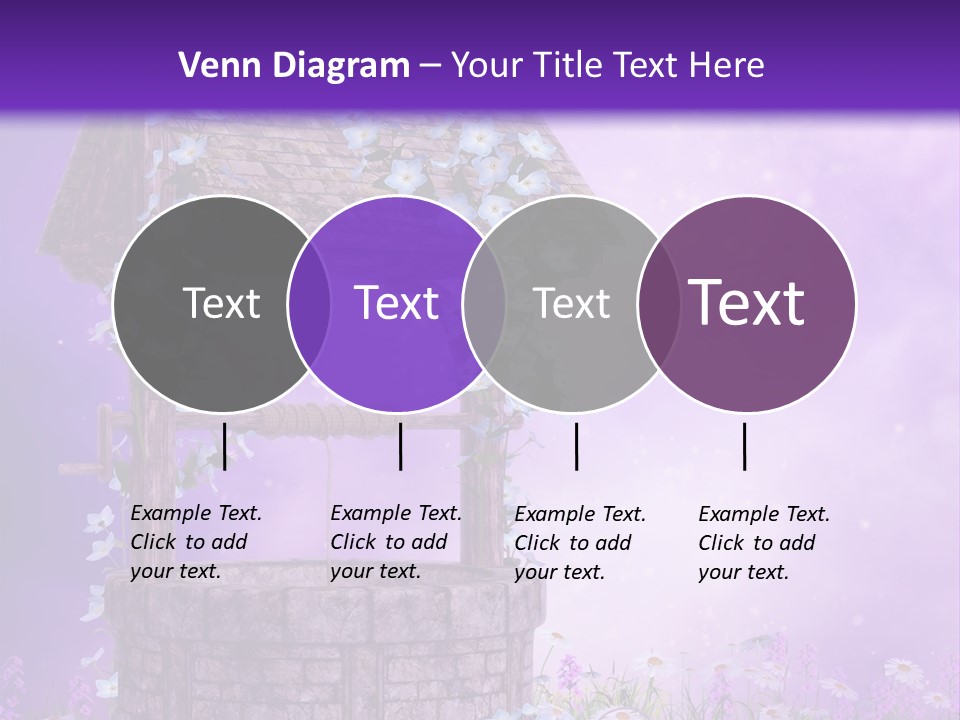 Magiczny Fioletowy Stary PowerPoint Template