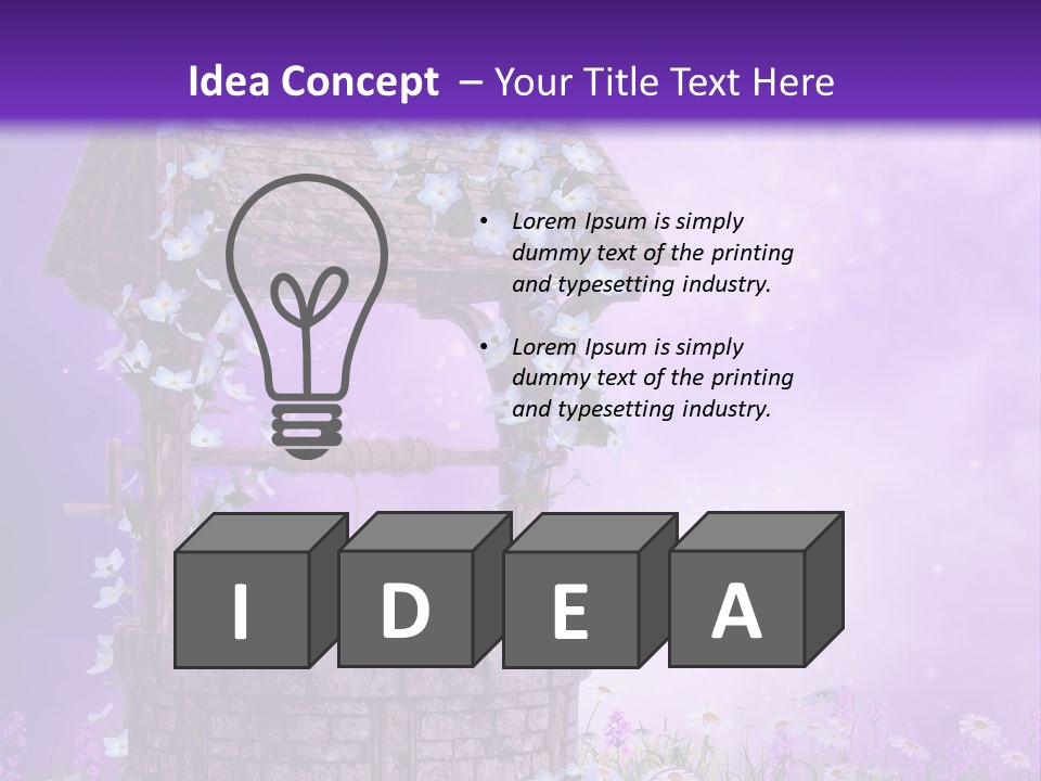 Magiczny Fioletowy Stary PowerPoint Template