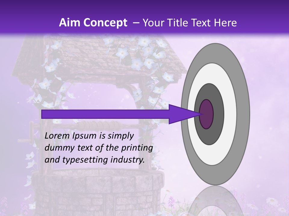 Magiczny Fioletowy Stary PowerPoint Template