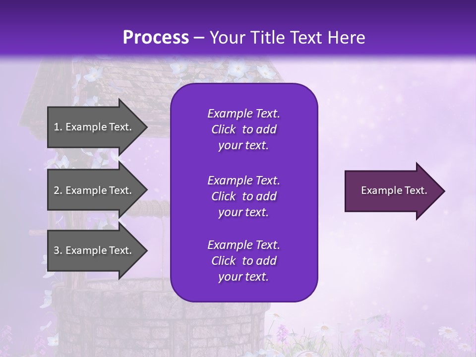 Magiczny Fioletowy Stary PowerPoint Template