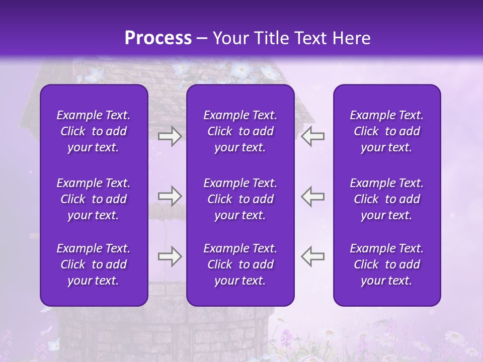 Magiczny Fioletowy Stary PowerPoint Template