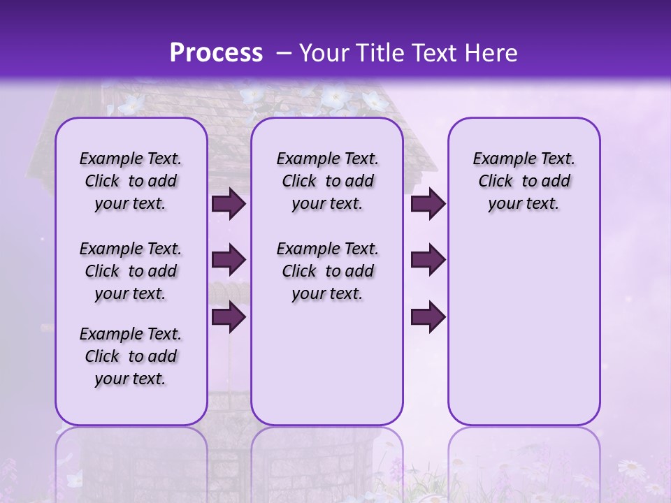 Magiczny Fioletowy Stary PowerPoint Template
