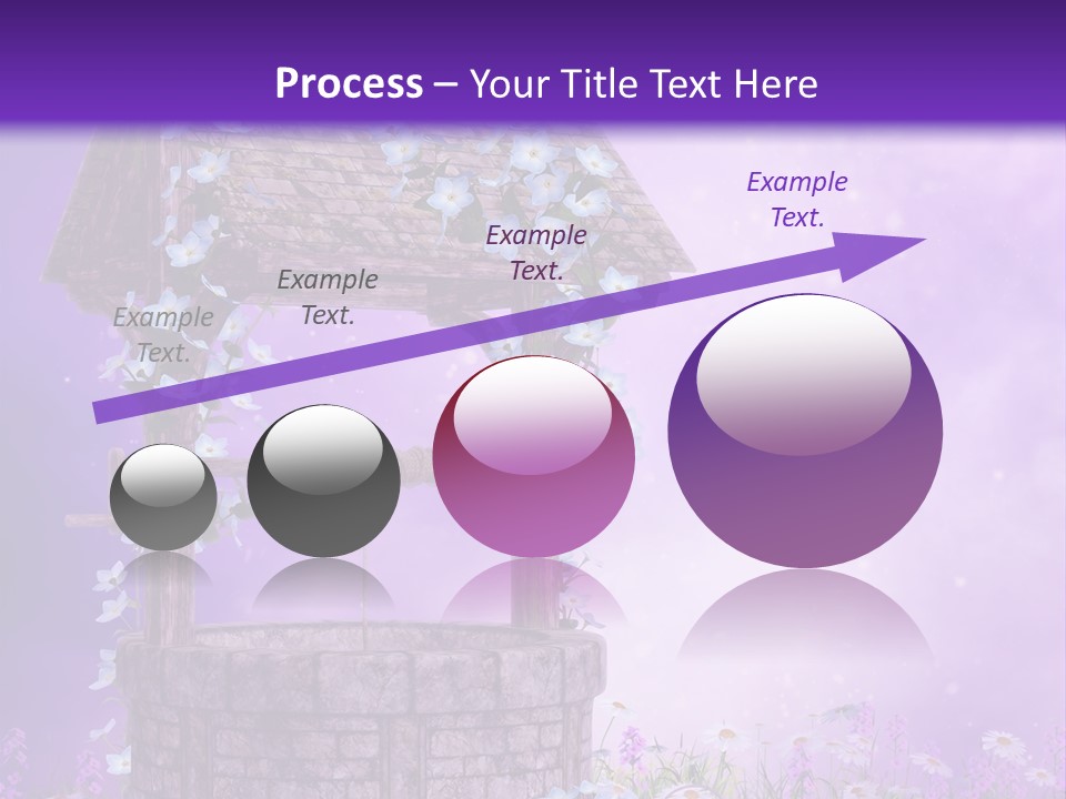 Magiczny Fioletowy Stary PowerPoint Template