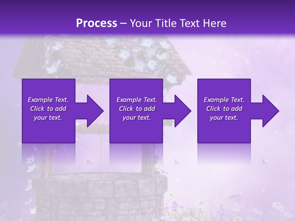Magiczny Fioletowy Stary PowerPoint Template