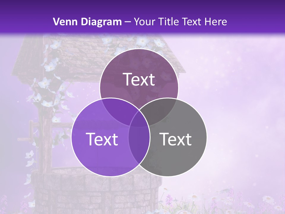 Magiczny Fioletowy Stary PowerPoint Template