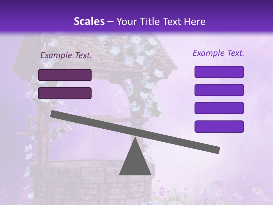 Magiczny Fioletowy Stary PowerPoint Template