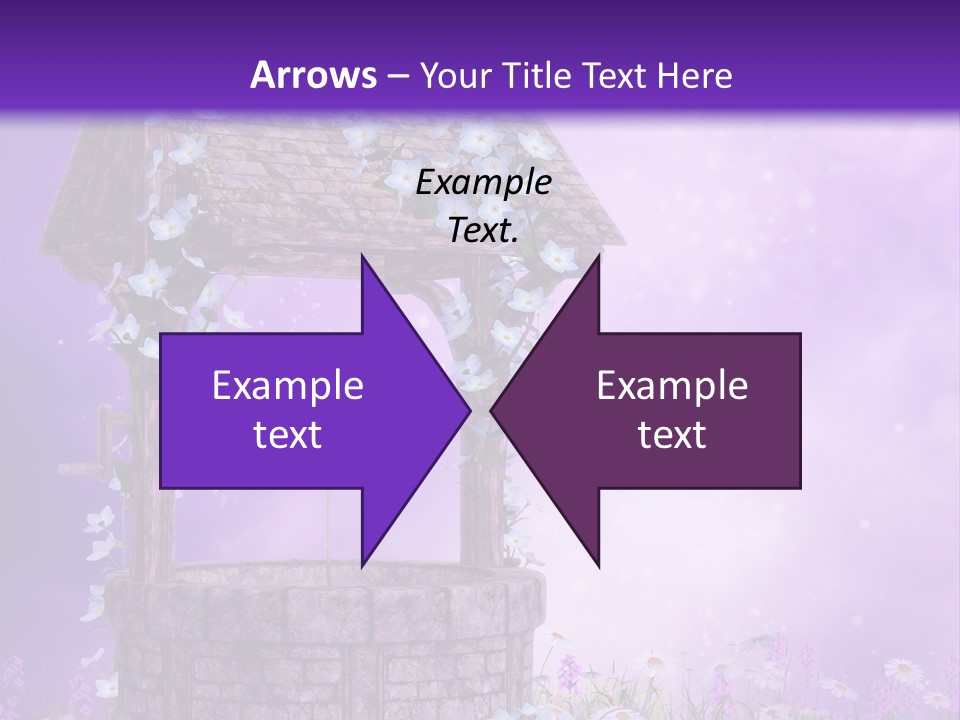 Magiczny Fioletowy Stary PowerPoint Template