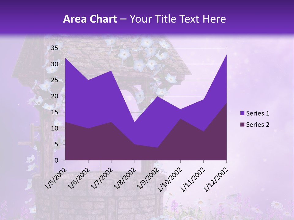 Magiczny Fioletowy Stary PowerPoint Template