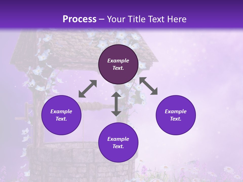 Magiczny Fioletowy Stary PowerPoint Template