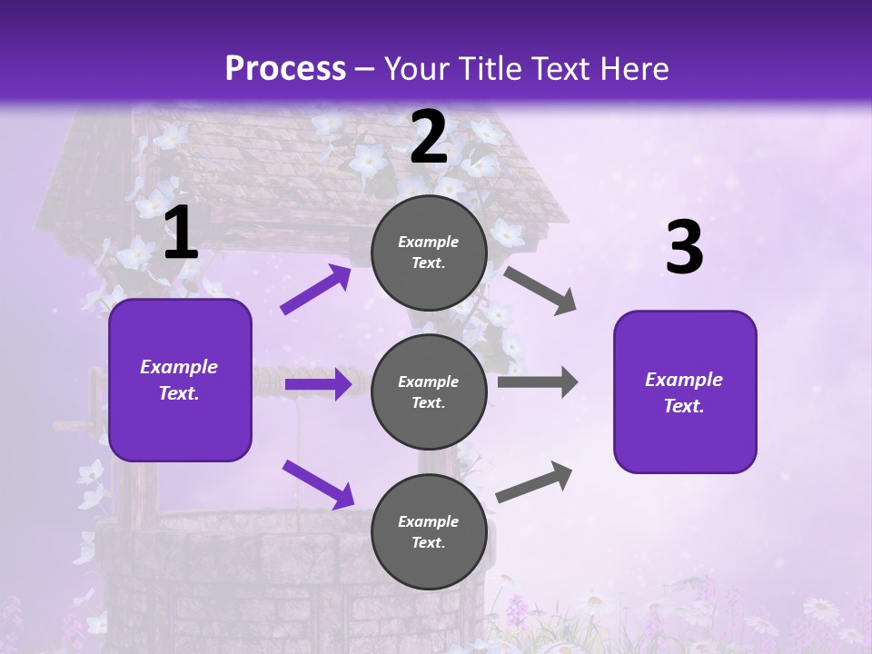 Magiczny Fioletowy Stary PowerPoint Template