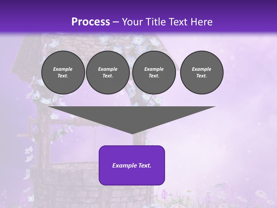 Magiczny Fioletowy Stary PowerPoint Template