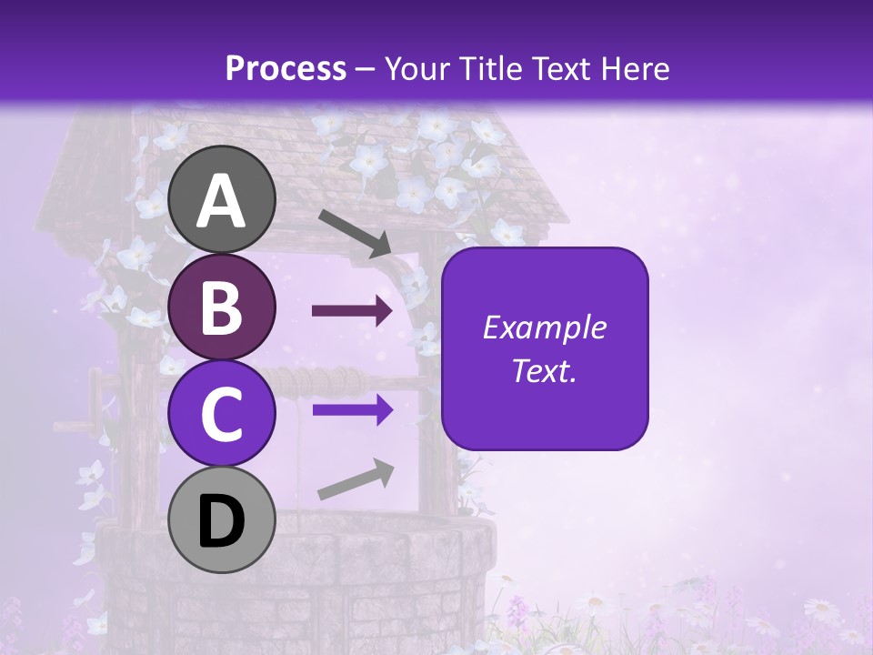 Magiczny Fioletowy Stary PowerPoint Template