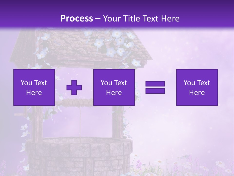 Magiczny Fioletowy Stary PowerPoint Template