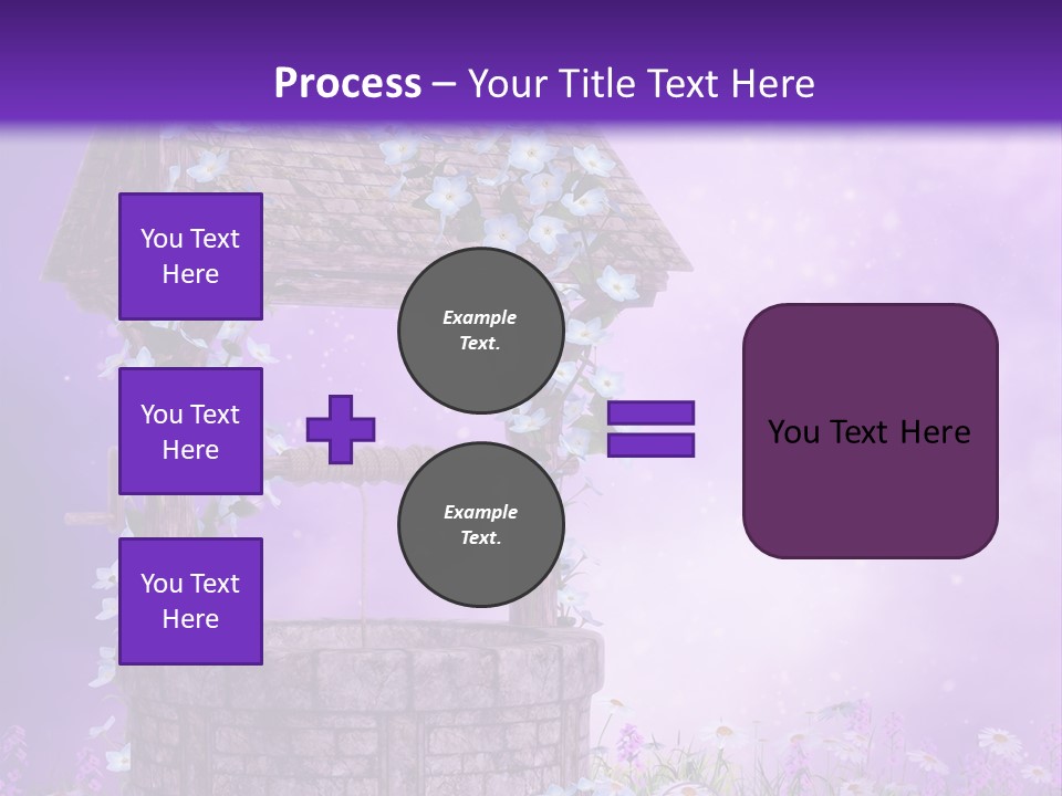Magiczny Fioletowy Stary PowerPoint Template