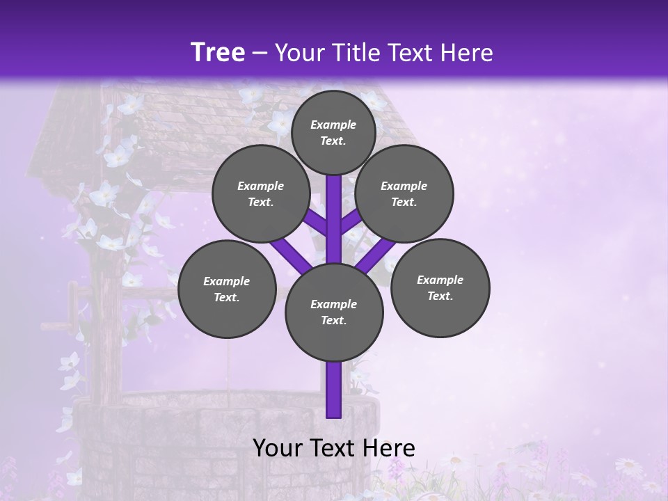 Magiczny Fioletowy Stary PowerPoint Template