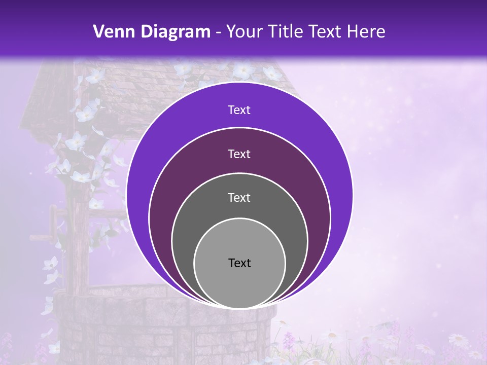 Magiczny Fioletowy Stary PowerPoint Template