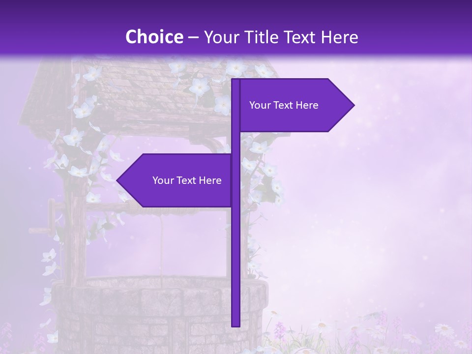 Magiczny Fioletowy Stary PowerPoint Template