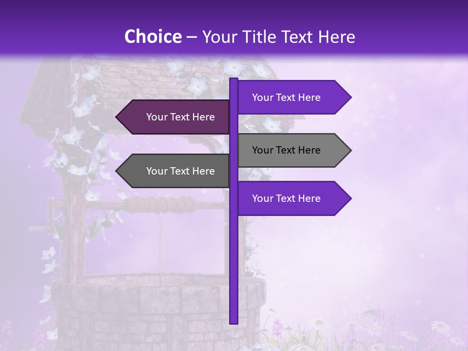 Magiczny Fioletowy Stary PowerPoint Template