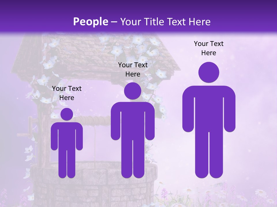 Magiczny Fioletowy Stary PowerPoint Template