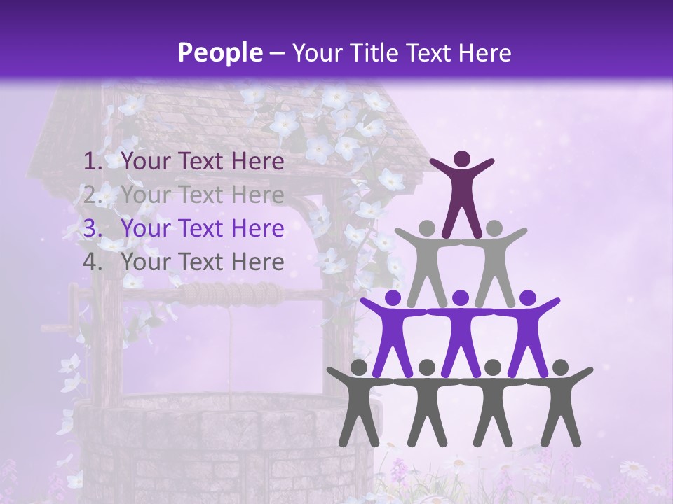 Magiczny Fioletowy Stary PowerPoint Template