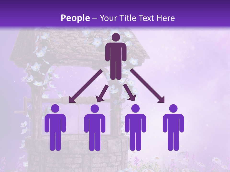 Magiczny Fioletowy Stary PowerPoint Template